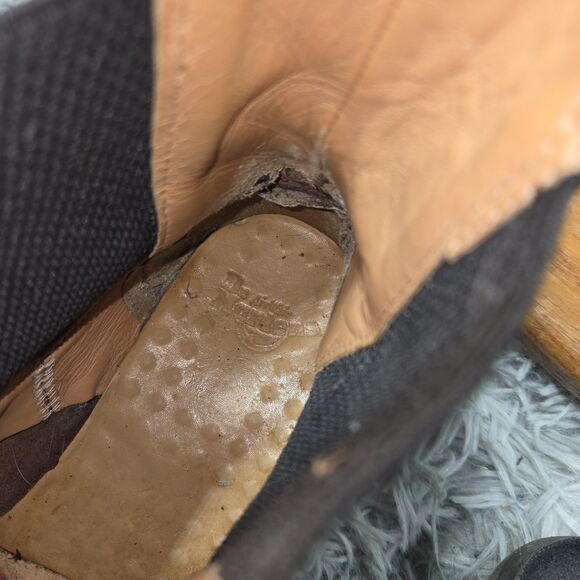 Dr. Martens Flora Womens Size 7 Cherry Red Leather Slip On Ankle Chelsea Boots - Picture 5 of 13